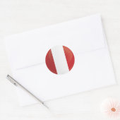 Peru Round Icon-vlag Ronde Sticker (Envelop)