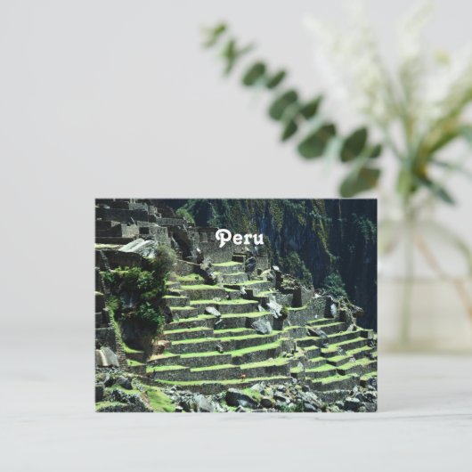 Peru Ruins Briefkaart (Staand voorkant)