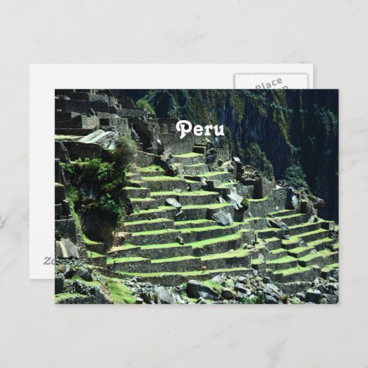 Peru Ruins Briefkaart (Voorkant / Achterkant)