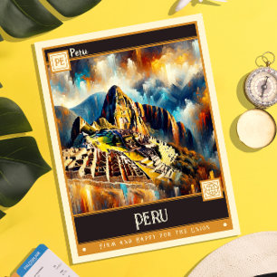 Peru schilderij briefkaart
