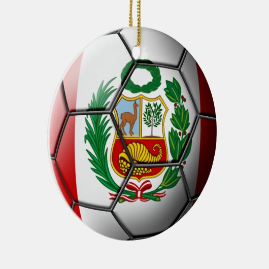Peru Soccer Ornament (Rechts)