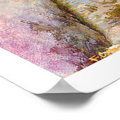 Peru, stadsdaken onder de berg,  poster (Hoek)