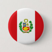 Peru State Flag Button (Voorkant)