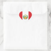 Peru State Flag Hart Sticker (Tas)