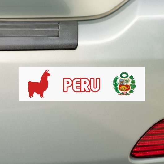 Peru Stiker Bumpersticker (Op auto)