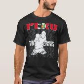Peru Table Tennis   Support Peruvian Ping Pong Tea T-shirt (Voorkant)
