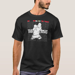 Peru Table Tennis Support Peruvian Ping Pong Tea T-shirt
