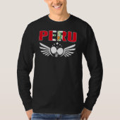 Peru Table Tennis   Support Peruvian Ping Pong Tea T-shirt (Voorkant)