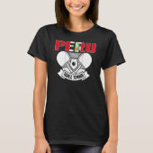 Peru Table Tennis Support Peruvian Ping Pong Tea T-shirt (Voorkant)