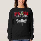 Peru Table Tennis   Support Peruvian Ping Pong Tea Trui (Voorkant)