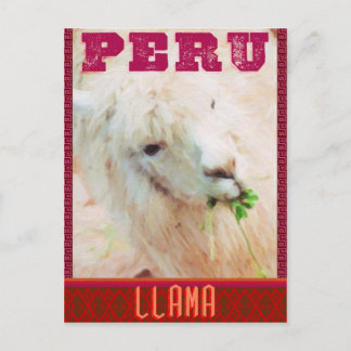 Peru Travel Briefkaart - De Llamas van Peru
