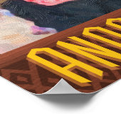 Peru Travel Poster - De kunst van de Andes Weaving (Hoek)