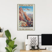 Peru van de Inca's in Drie Dagen Via Pan American Poster (Thuiskantoor)