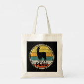 Peru Vicuna Peruvian Retro  Tote Bag (Achterkant)