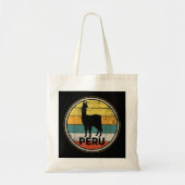 Peru Vicuna Peruvian Retro  Tote Bag (Voorkant)