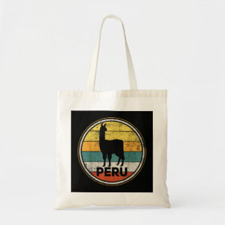 Peru Vicuna Peruvian Retro  Tote Bag