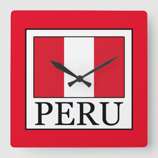Peru Vierkante Klok (Voorkant)