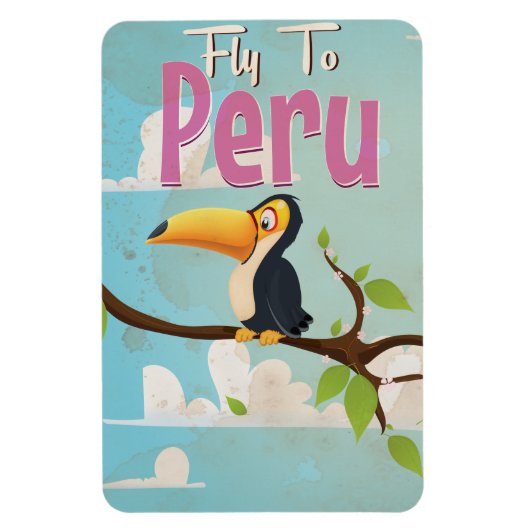 Peru vintage reisposter magneet (Verticaal)