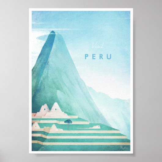 Peru Vintage Travel Poster (Voorkant)