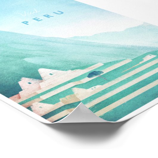 Peru Vintage Travel Poster (Hoek)