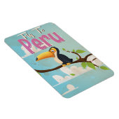 Peru Vintage Travel Poster Magneet (Rechterzijde)