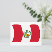 Peru Vlag Ansichtkaart Briefkaart (Staand voorkant)