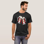 Peru Vlag Biermok Cool Peruviaans Bier T-shirt (Voorkant volledig)