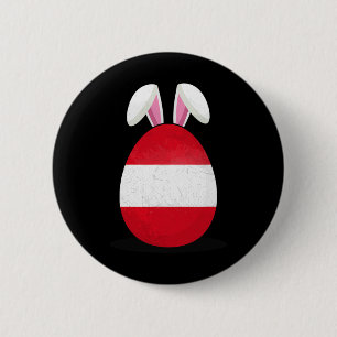 Peru Vlag Ei Konijn Oren Peruviaanse Pasen Zondag Ronde Button 5,7 Cm