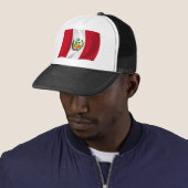 Peru Vlag Hoed Trucker Pet (In situ)