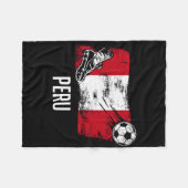 Peru Vlag Jersey Peruviaans Voetbalteam Peruviaans Fleece Deken (Voorkant (Horizontaal))