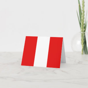 Peru Vlag Notecard Kaart