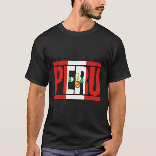 Peru Vlag Peruaanse Pride Peru Vakantie Peru T-shirt (Voorkant)