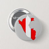 Peru-vlag Ronde Button 5,7 Cm (Voorkant /achterkant)