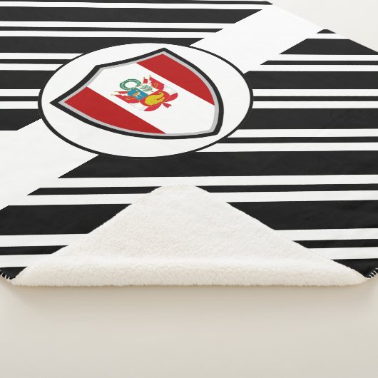 Peru vlag sherpa blanket deken (3/4)