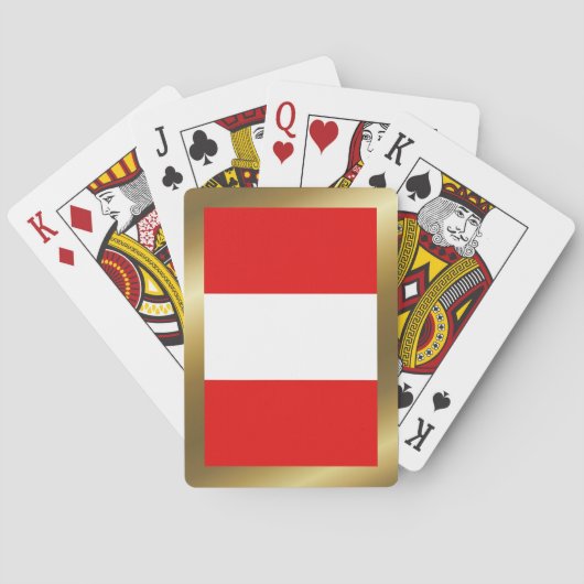 Peru Vlag Speelkaarten (Achterkant)