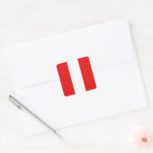 Peru Vlag Sticker (Envelop)
