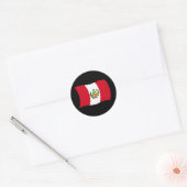 Peru Vlagsticker Ronde Sticker (Envelop)