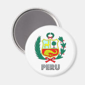 Peru-wapenschild Magneet (Voorkant / Achterkant)