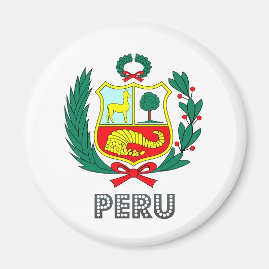 Peru-wapenschild Magneet (Voorkant)