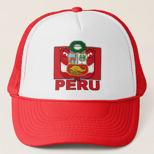 Peru-wapenschild Trucker Pet (Voorkant)