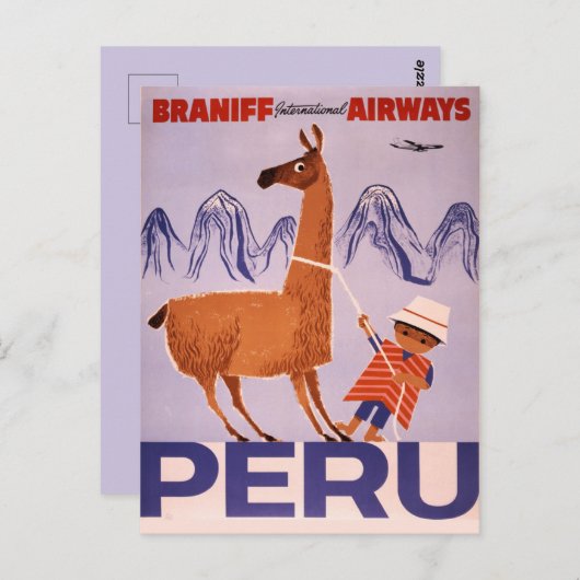 Peru/Zuid-Amerika Briefkaart (Voorkant / Achterkant)