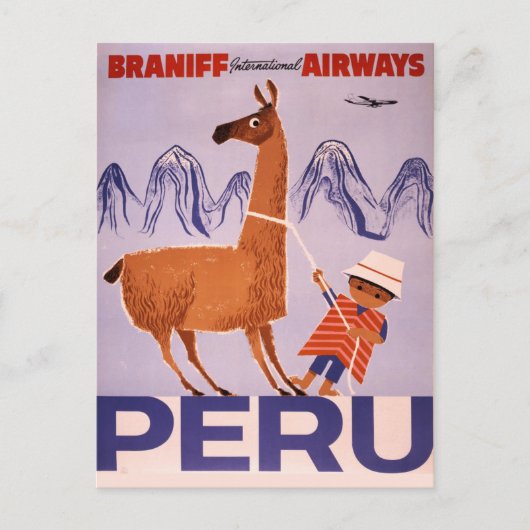  Peru/Zuid-Amerika Briefkaart (Voorkant)