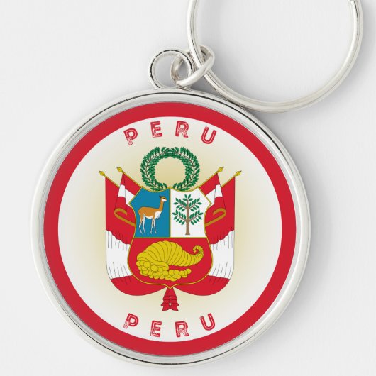 Peruaans Erfgoed Embleem Sleutelhanger (Voorkant)