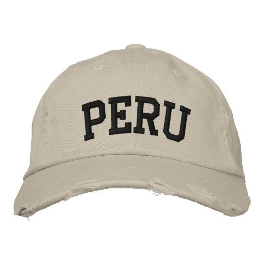 Peruaans geborduurd Pet (Voorkant)