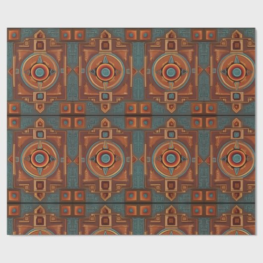 Peruaanse Andes Spirit: Chakana Essence Cadeaupapier (Vlak)