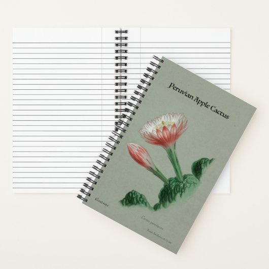 Peruaanse appel Cactus Notitieboek -  Botanisch (Binnen)