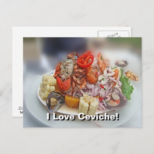 Peruaanse Ceviche! Briefkaart (Voorkant / Achterkant)