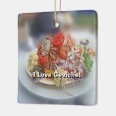 Peruaanse Ceviche! Keramisch Ornament (Links)