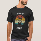 Peruaanse Cusco Charmante Llamas Cuzco Peru Llama  T-shirt (Voorkant)
