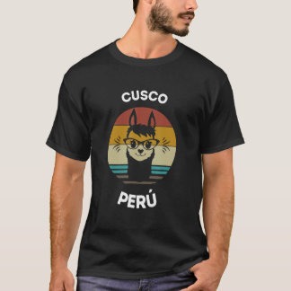 Peruaanse Cusco Charmante Llamas Cuzco Peru Llama T-shirt